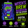 2025 Witches Brew Pop Tab & Keychain 3D Printing 3MF Files
