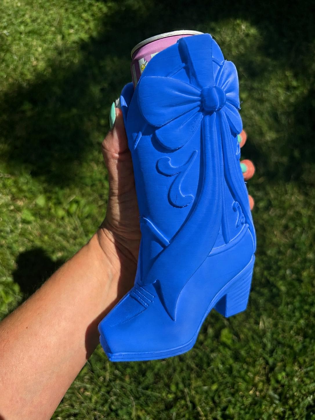 The Bow Boot™ | Western Slim Can Holder | Cowgirl Drink Accessory | Boutique Gift for Her