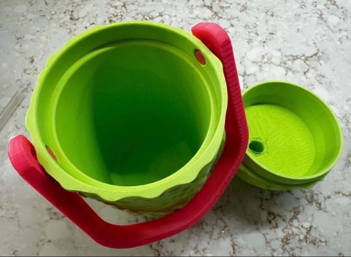 The Dill Darling™ | Pickle Drink Carrier, Standard Can Beverage Koozie, Funny Pickle Gift, 3D Printed Drink Holder