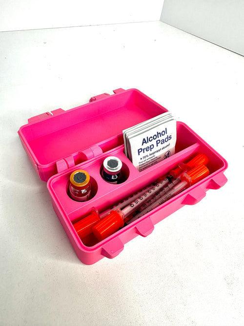 PrettyPep Storage/Travel Peptide Case | Vial & Syringe Organizer | Cute Medical Storage Box | 3D Printed Travel Case | Aesthetic Organizer