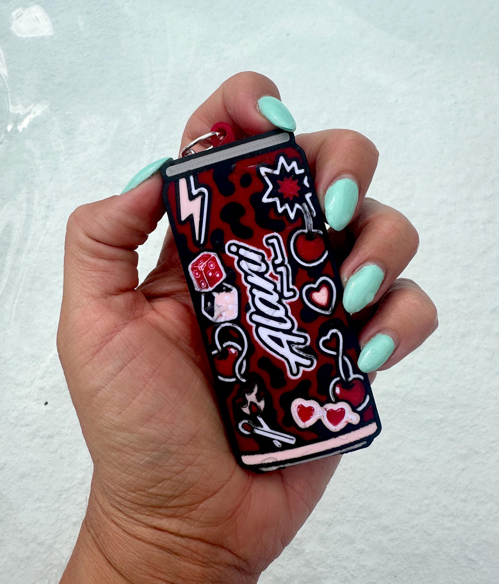Energy Drink Pop™ Can Tab Keychain | 3D Printed Soda Tab Opener | Alani Inspired | Monster Inspired | Cute Drink Accessory