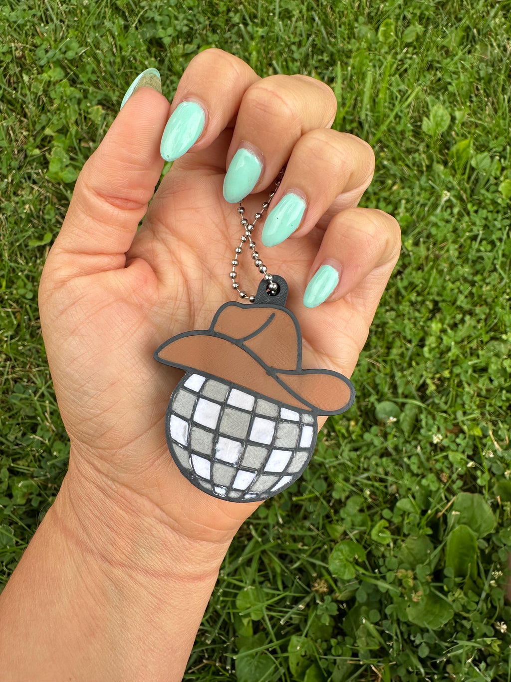 Wild West Pop™ Collection Tab Opener Keychain | Western Keychain Charm | Cowgirl Gift | Turquoise Drink Accessory