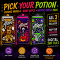 Pick Your Potion Pop Tab & Keychain 3D Printing 3MF File Bundle