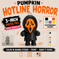 Pumpkin Hotline Horror | Customizable 3D Printing 3MF File