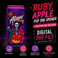 Ruby Apple Pop Tab & Keychain 3D Printing 3MF Files