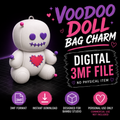 Voodoo Doll Bag Charm 3D Printing 3MF File