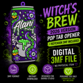 2026 Witches Brew Pop Tab & Keychain 3D Printing 3MF Files
